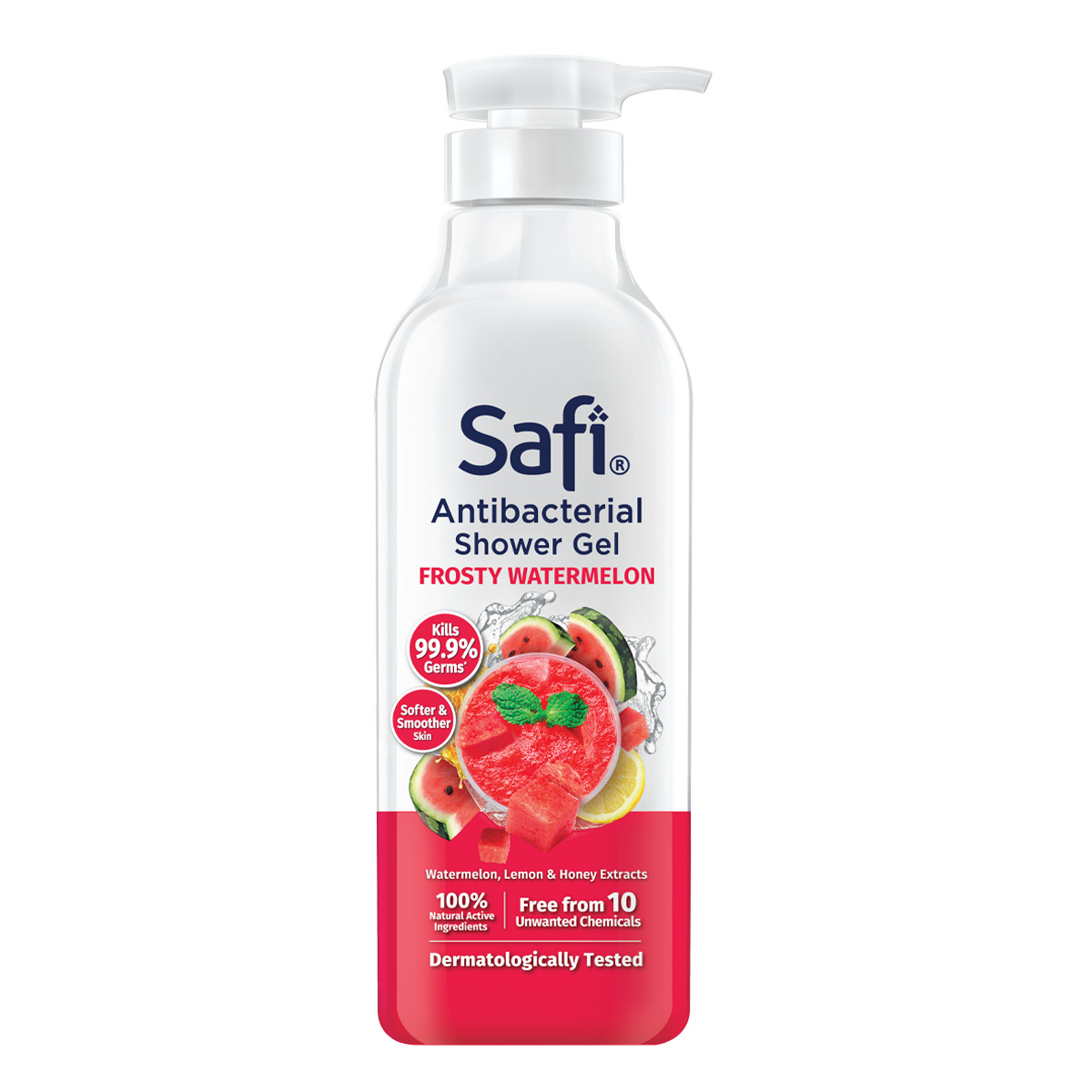 SAFI Anti-bacterial Shower - Frosty Watermelon / Bottle (950g)